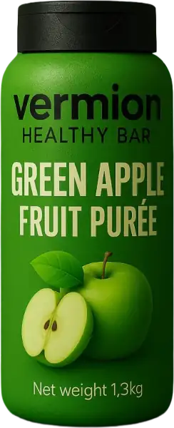 Green apple fruit puree