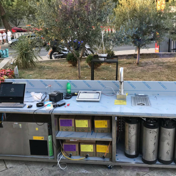 beach bar movable cocktail