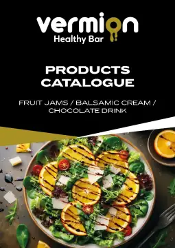 Fruit jams - balsamic cream - chocolate drink catalogue