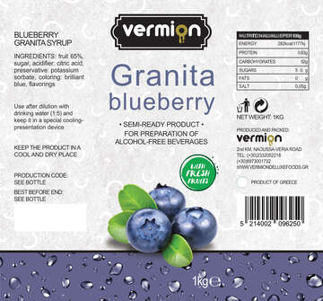 Granita blueberry