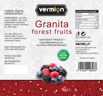 Granita forest fruits