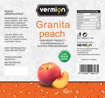 Granita peach